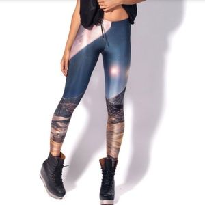 BlackMilk MOUNTAINS OF MARS 2 Leggings Size Small